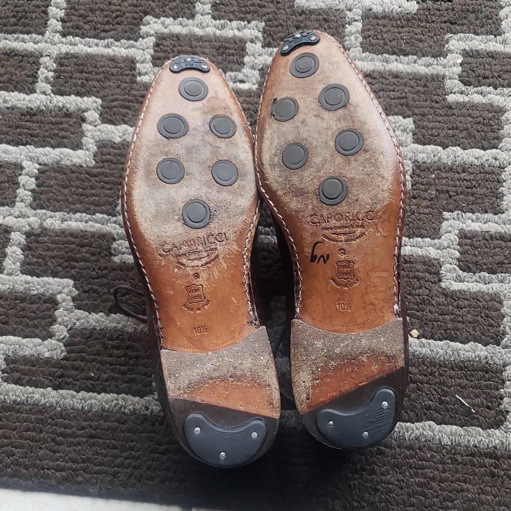 Caporicci Men's Brown  Pattern Shoes - Picture 6 of 7